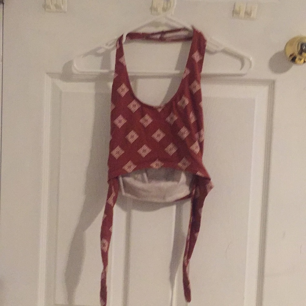 Halter Crop Top w Tie